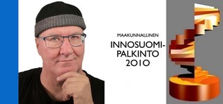 Suunnittelija Arhi Päivärinta ja INNOSUOMI 2010 palkinto SafeWalk piharakenteille.